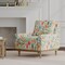 Aqua Coral Stain Resistant Performance Floral Botanical Print Upholstery Fabric by The Yard - SKU: Brixton Tropical
